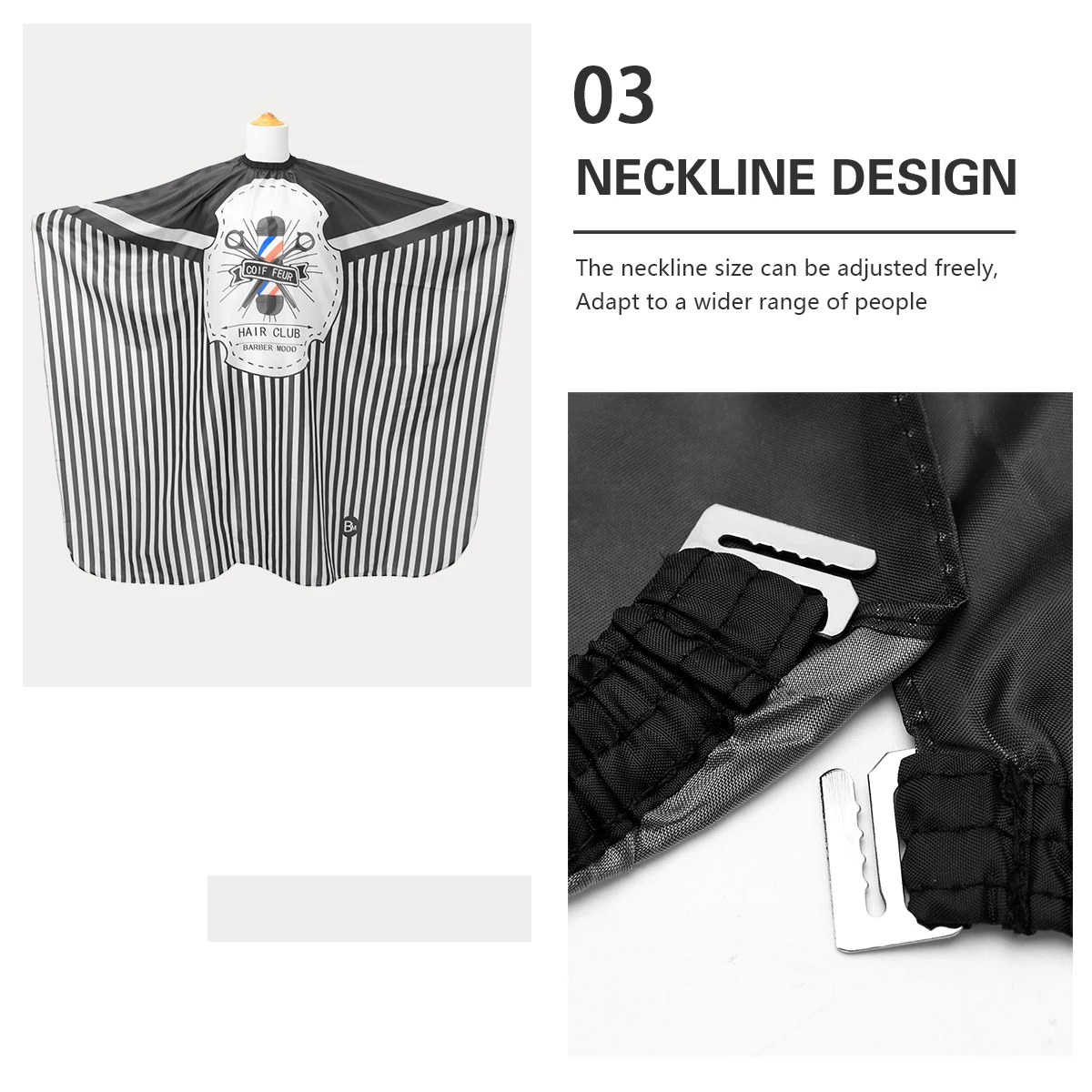 Накидки для парикмахерских с регулируемым вырезом профессиональный