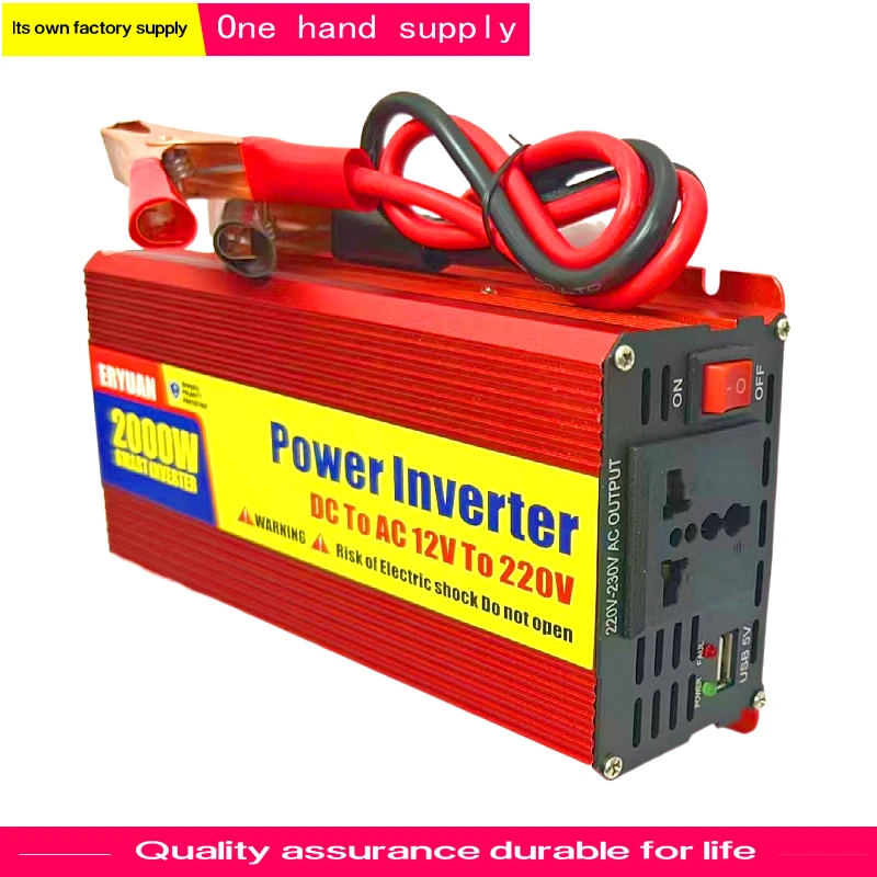 

ERYUAN 500W 1000W 1500W DC12V or 24V Transformer to AC 220V / 50Hz Solar energy onboard inverter powerpower Inverter Converter