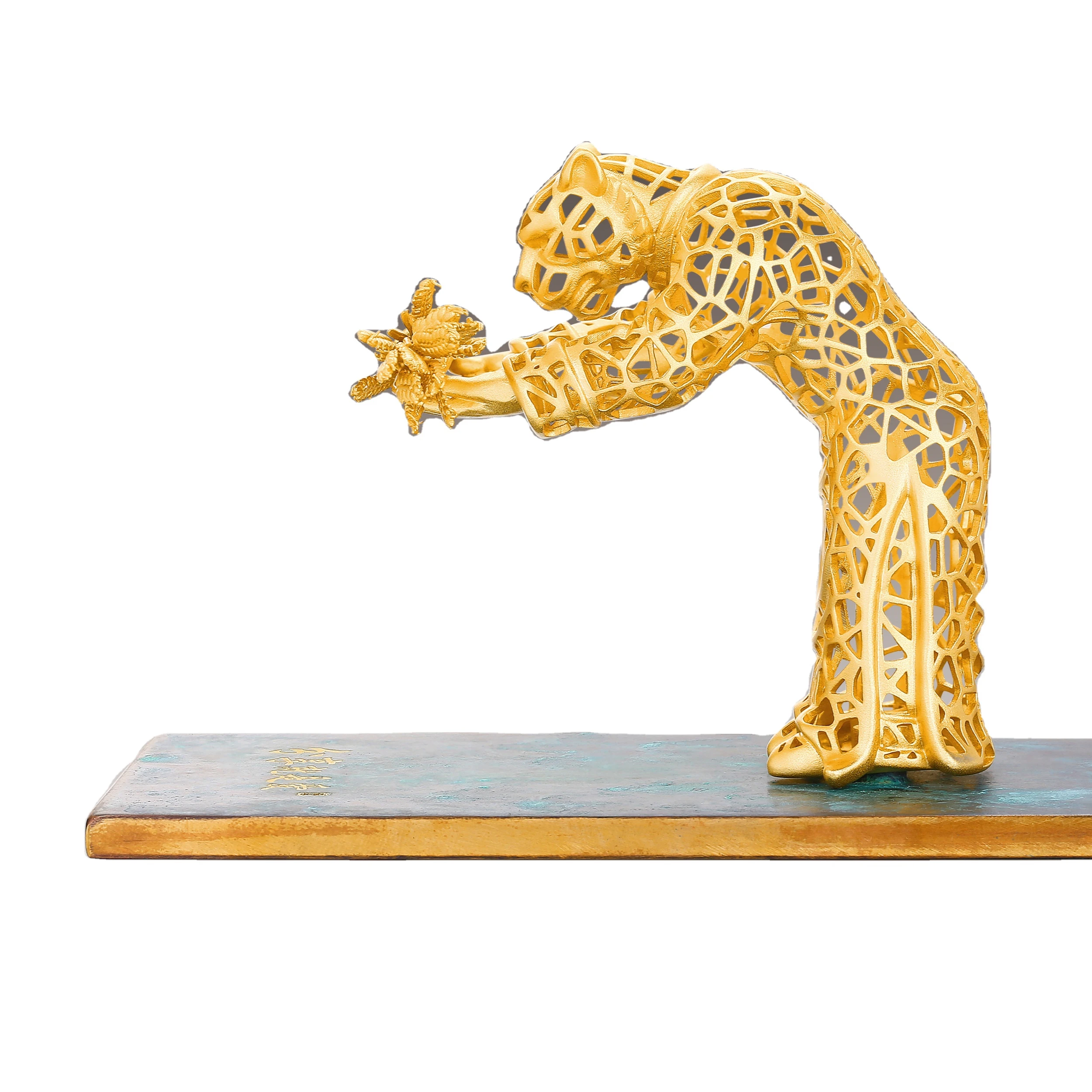 

Tiger Decorative Design from The I Ching wisdom promote products Gold Plated