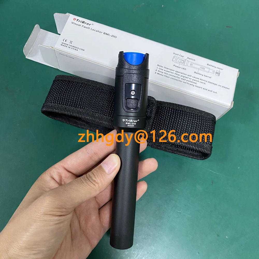 TriBrer BML210  20KM   VFL Fiber Optic Visual Fault Detector Pen  20MW  Visual Fault Locator Original Free Shipping