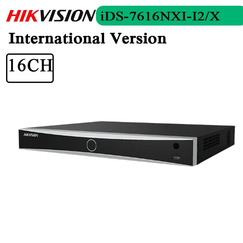 

Бесплатная доставка, Hik iDS-7616NXI-I2/X 4K DeepinMind NVR 16ch, сетевой видеорегистратор, интеллектуальная аналитика POS H.265 +