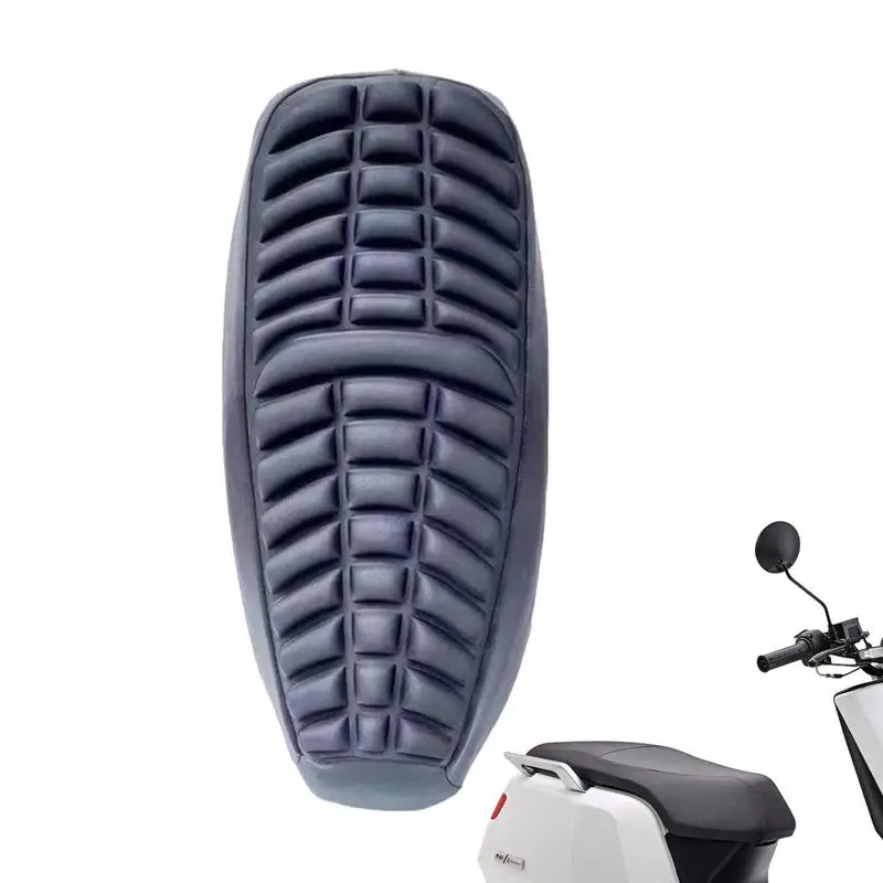 

Motorcycle Seat Cushion 3D Honeycomb Shock-Absorbing Breathable Seat Cushion Cooling Down Nonslip Breathable Pad For Long Rides