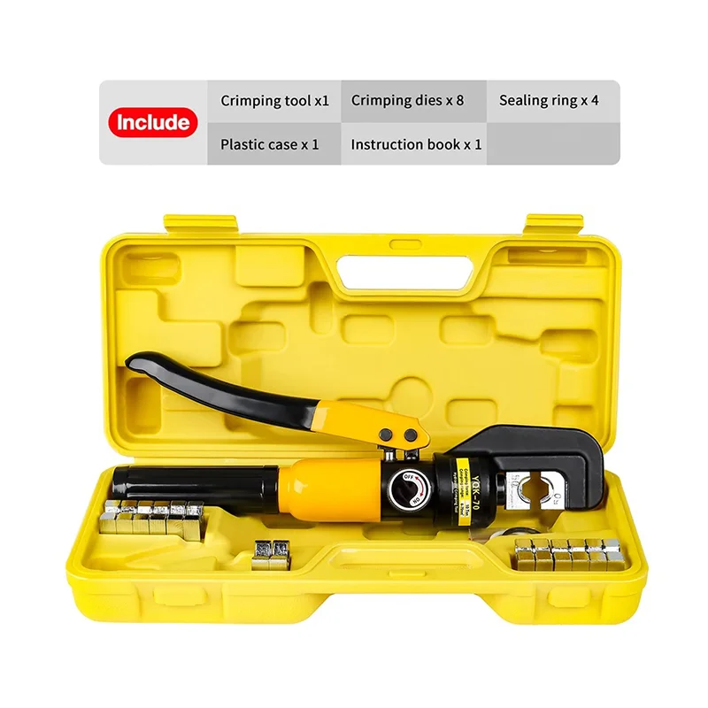 

Гидравлические клещи WISRETEC YQK-70 для обжима кабельных наконечников 4-70мм²