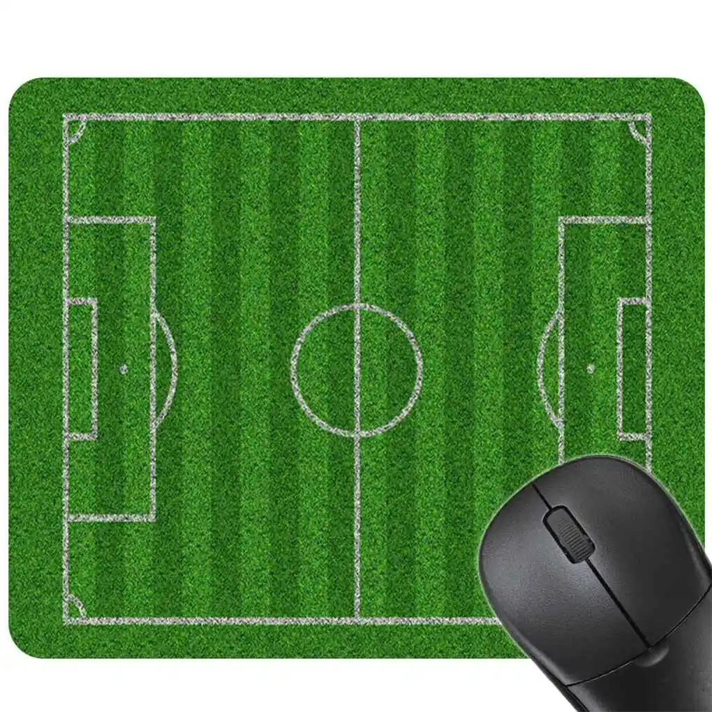 

24x20CM Soccer Field Gaming Mouse Pad Mat Men Boys Football Theme Mousepad Soft Rubber Home Office Universal Mice Mouse Pad