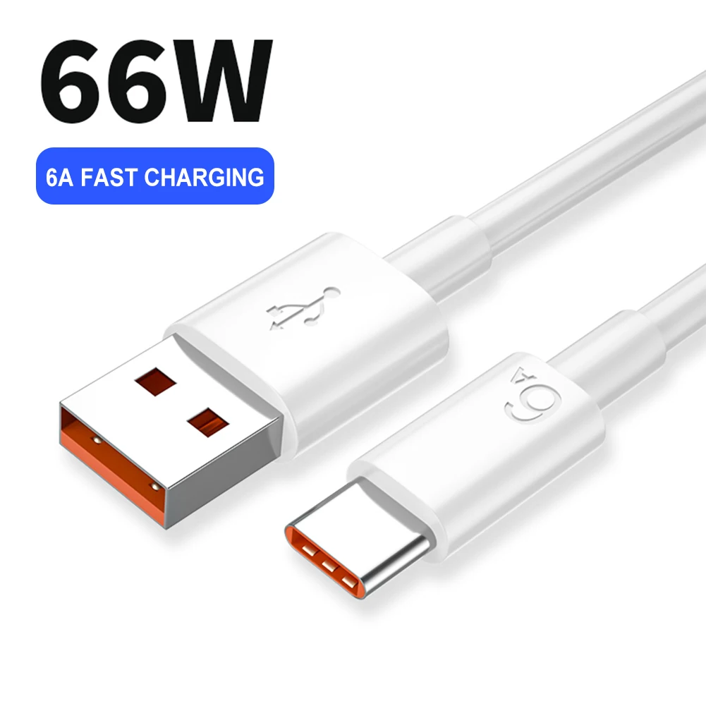 Кабель USB Type-C для быстрой зарядки, 66/40 Вт, 6 А/5 А