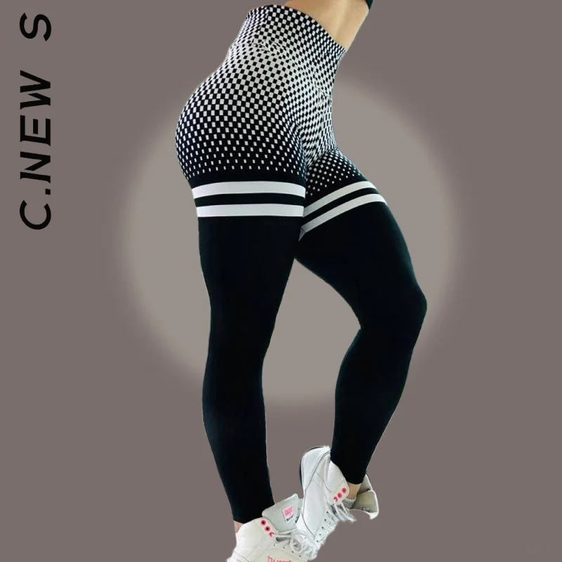 

C.New S Women Seamless Fashion Tights Tights Women Leggings Sporty Push Up Legging Women Fitness Scrunch Female Sports Leggings