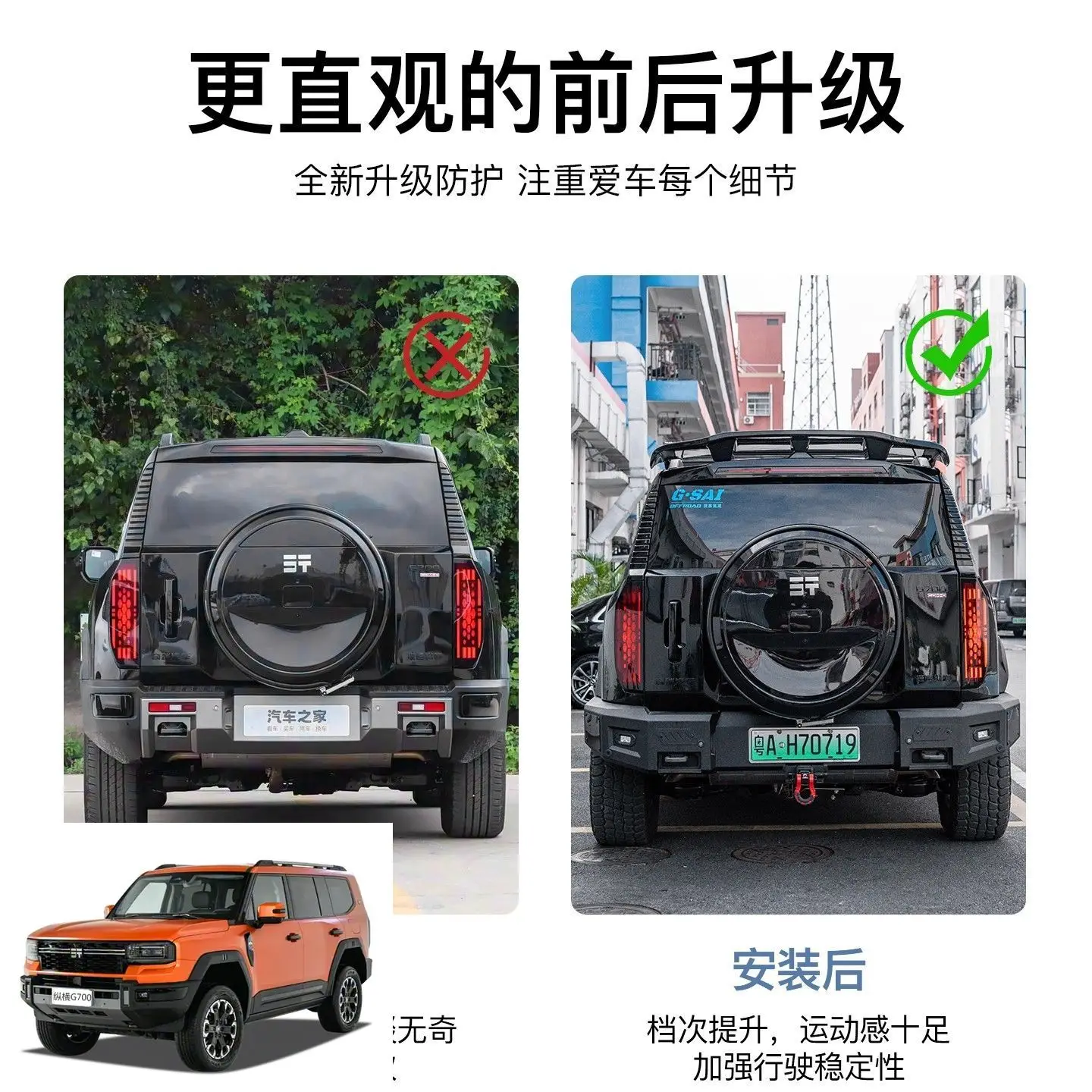 Фото Для Jetour Zongheng G700 Sport 2025-2026: Задний спойлер на крышу, антикрыло на багажник, внешние декоративные аксессуары для тюнинга №3