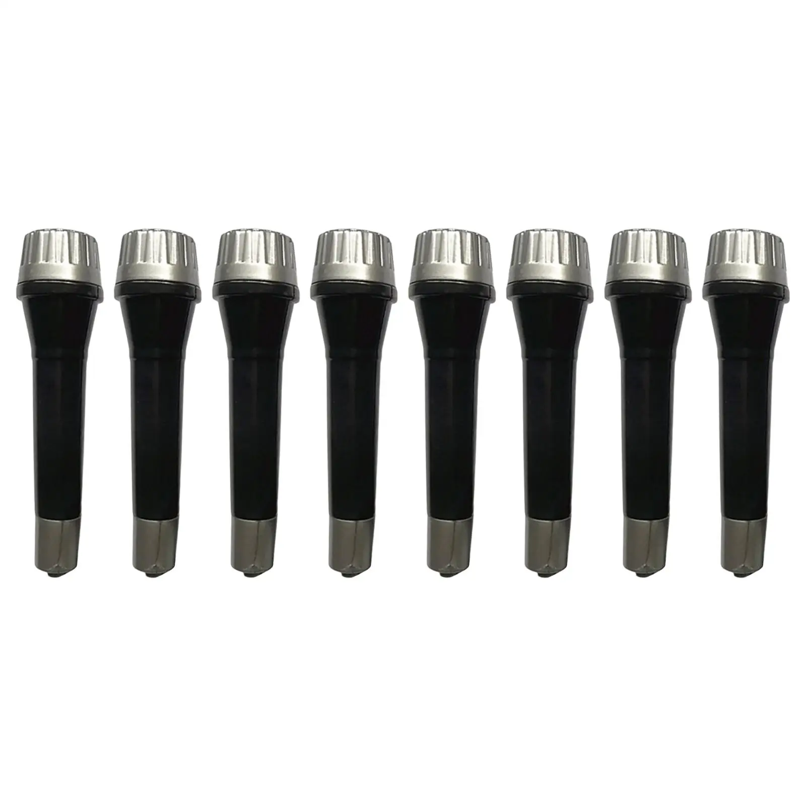 

8x Plastic Toy Microphone Set Costume Props Mics for Party Favors Karaoke Fun Stage Costume Birthday Party Props Baby Toddlers