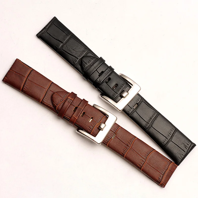 Фото Ремешок для часов Montblanc из кожи, винтажный, состаренный, для мужчин, черный, коричневый, Star 9670/U0107073, 20 мм, 22 мм №1