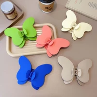 layer hair accessories solid color girls gift large hair clip korean style hairpin womens barrette butterfly hair claw