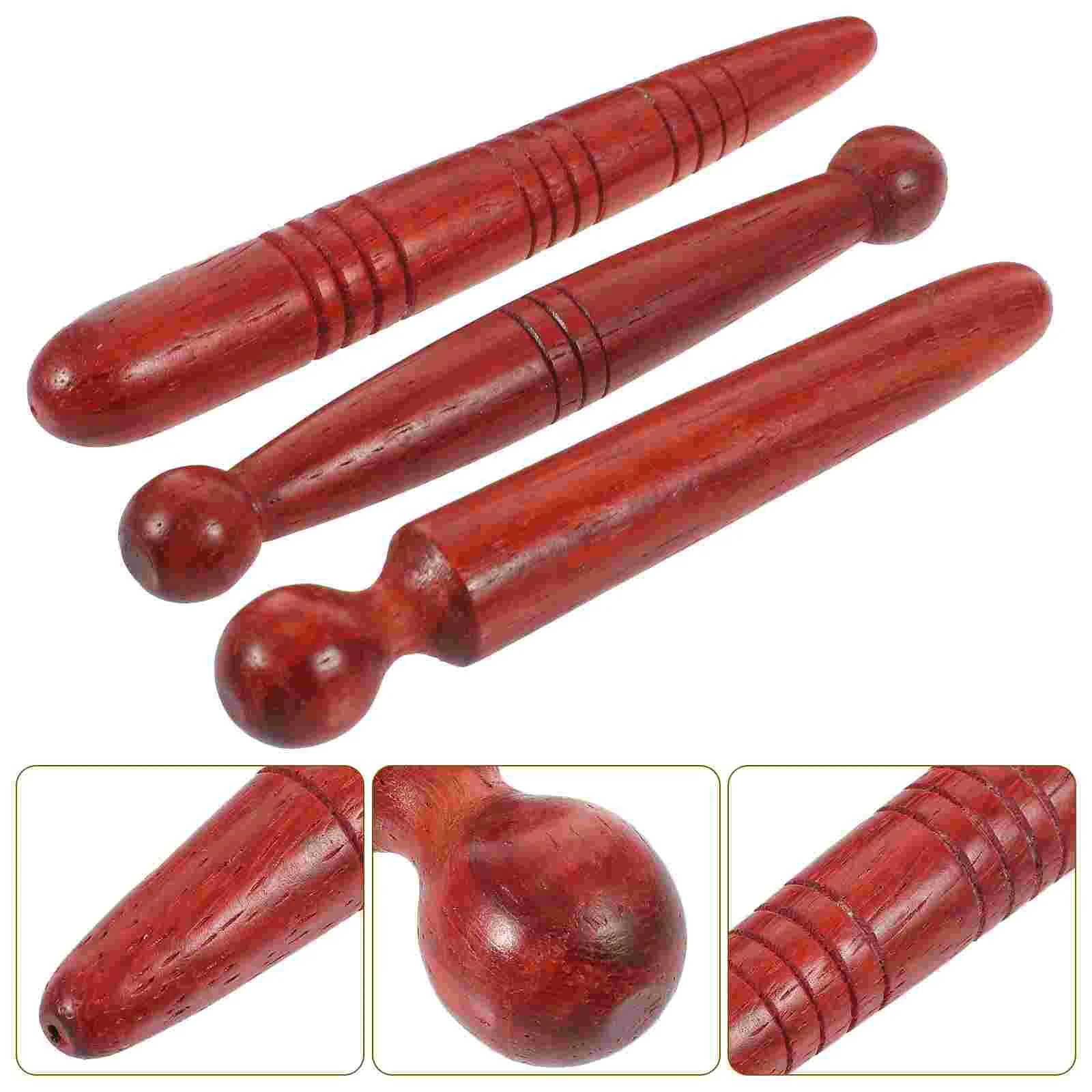 

Roller Stick Massage Rod Wood Massager Wooden Tools Acupuncture Point Foot Sticks Handheld Massagers