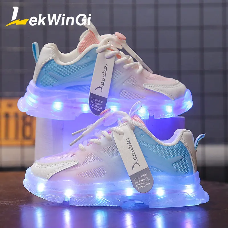 

Size 25-35 Luminous Glowing Sneakers for Girls Sneakers Glowing Girls Sneakers with Backlight USB Charging schoenen met lichtjes