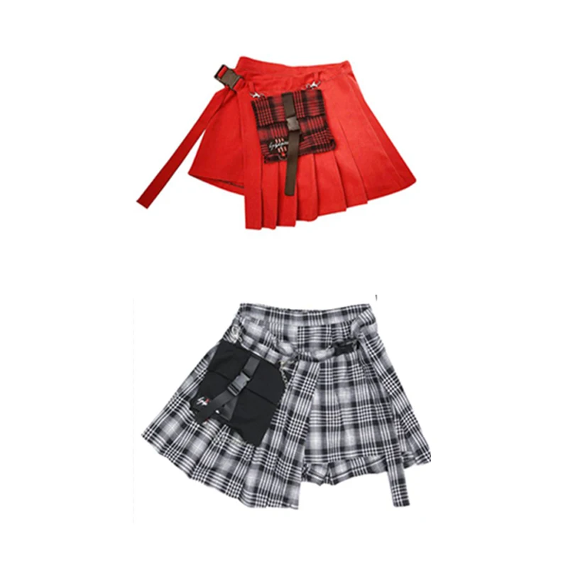 Женский танцевальный костюм в стиле хип-хоп с юбкой