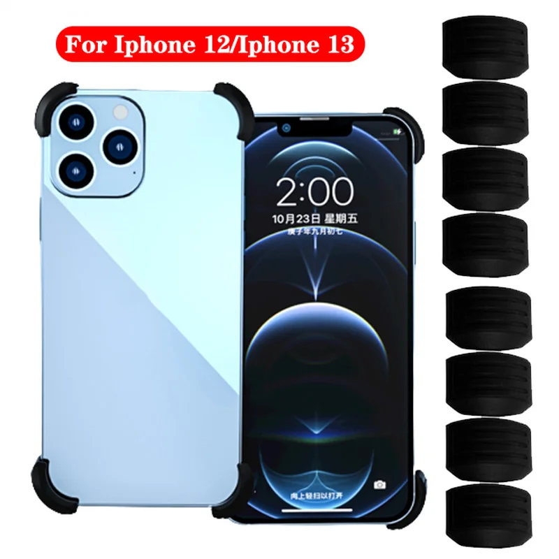 

4PCS/Set Silicone Anti Falling Four Corners Protectors For Apple Iphone 12 Phone Anti-scratch Corner Protection For Iphone 13