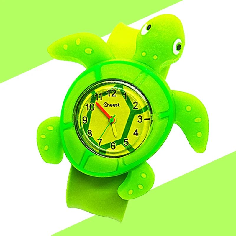 200 Style Animals Shark Unicorn Watch Kids Toys Children Quartz Watches Silicone Slap Belt Child Clock Baby Watch Christmas Gift