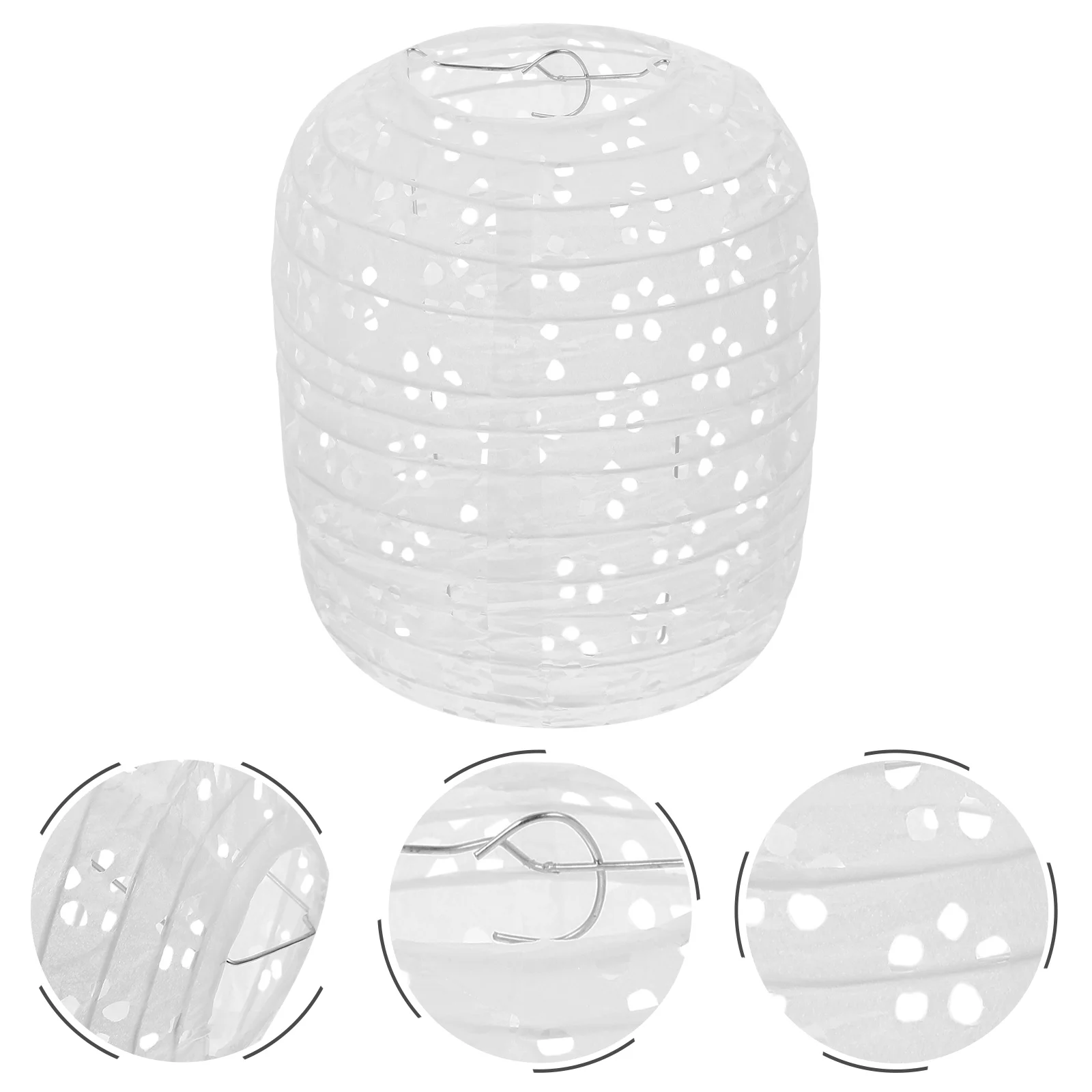 

Paper Lantern Lanterns White Chinese Decoration Folding Flower Festive Ornament Hollow Party Japanese Decorative Wedding Plum