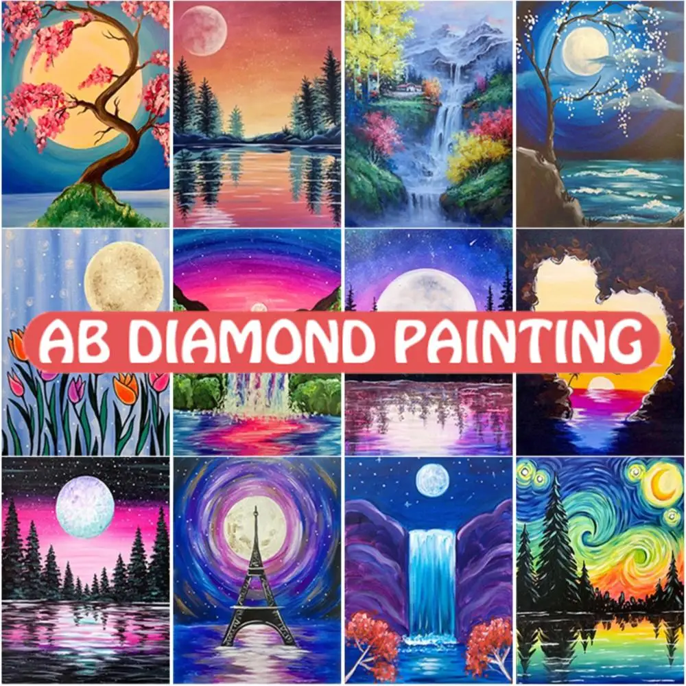 

Алмазная 5D картина «сделай сам», вышивка С закатом, пейзаж, вышивка крестиком, полноразмерная круглая картина, домашний декор, художественн...
