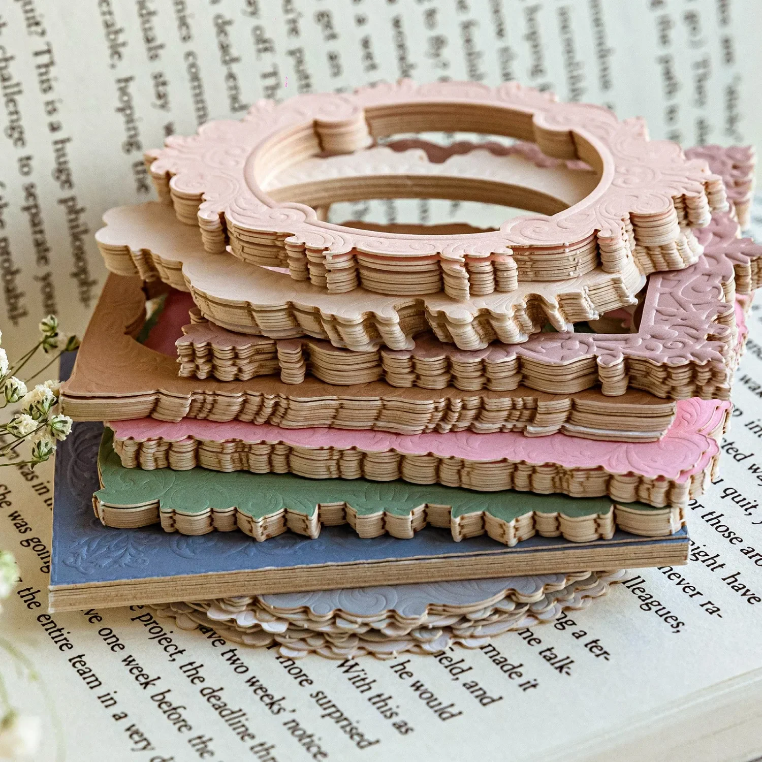 10 листов Find A Mountain Stream Series винтажный рельефный полый коллаж открытка креативный