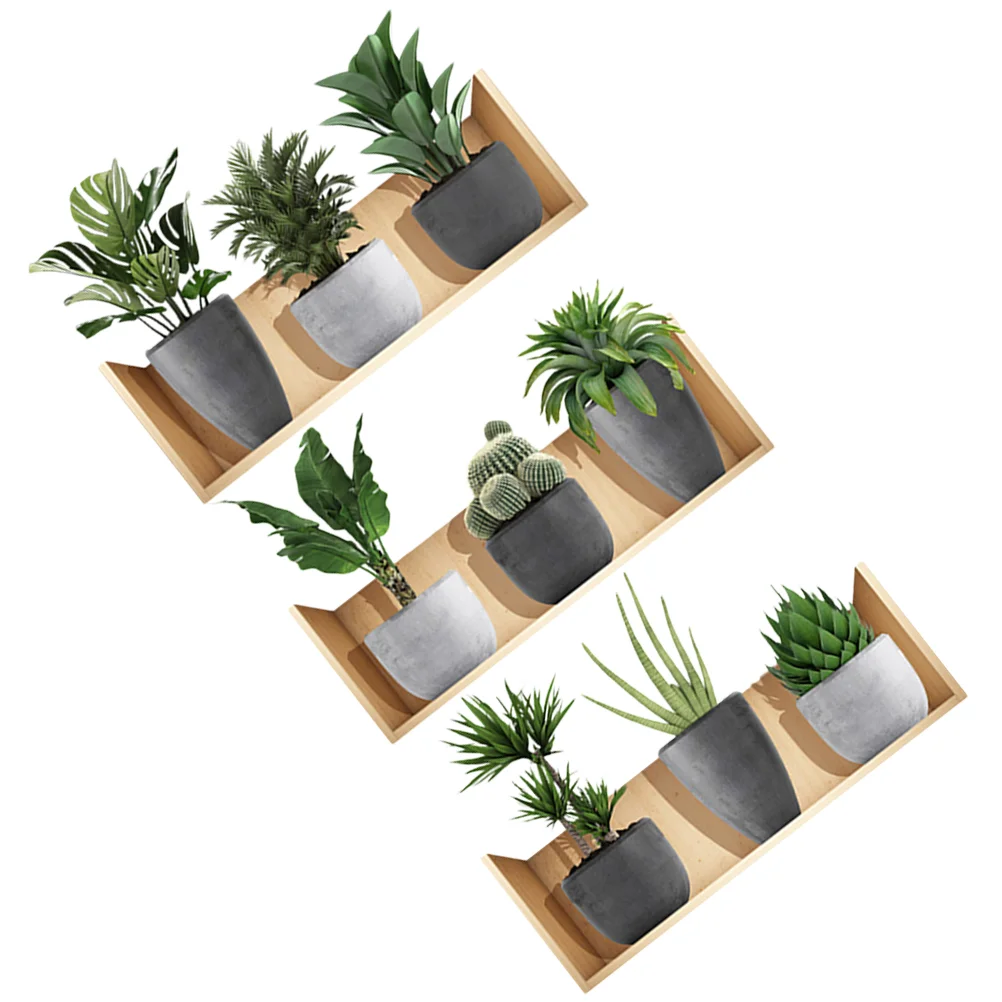 

3 Sheets Potted Wall Decor Decal Sticker Home Wallpaper Wallpapers Adhesive