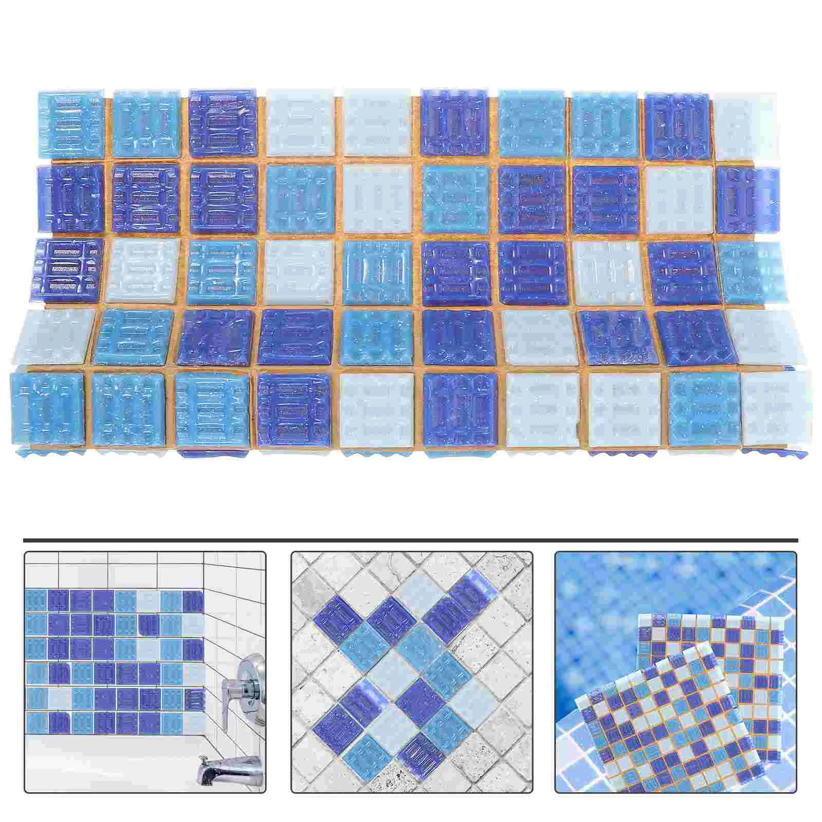 

Декоративные наклейки на плитку, квадратная мозаичная плитка, для бассейна, обратная сторона, настенная бумага, неглазурованная кирпичная плитка, пол для ванной, для дома