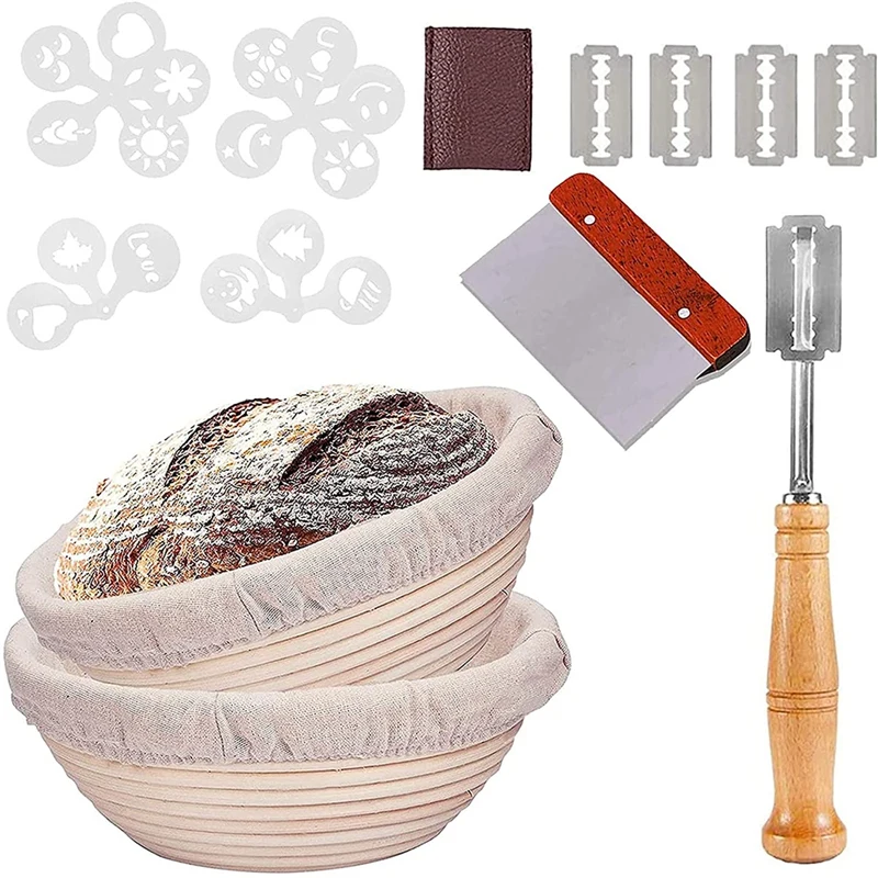 1 комплект корзины для расстойки хлеба 10-дюймовый набор мисок выпечки на ударе со