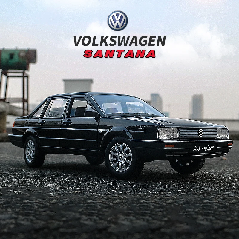 

WELLY 1:24 Volkswagen Santana Alloy Car Model Diecasts Metal Toy Classic Vehicles Car Model Simulation Collection Childrens Gift