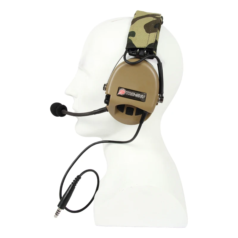 TS TAC-SKY TCIHEADSET LIBERATOR II Silicone Earmuffs Shooting Hunting Noise Cancelling Pickup Headphones-DE