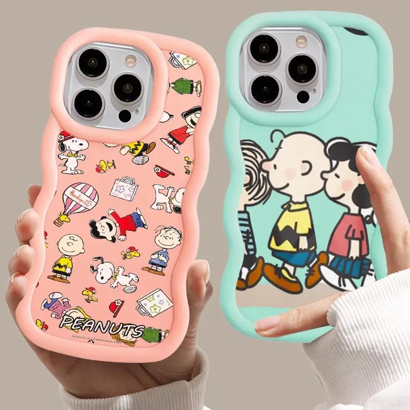 Мультяшный S-Sn-o-opy чехол для телефона Apple iPhone 8 7 11 Pro SE 14 Plus XR 13 Mini 15ProMax 12 XS Max мягкий