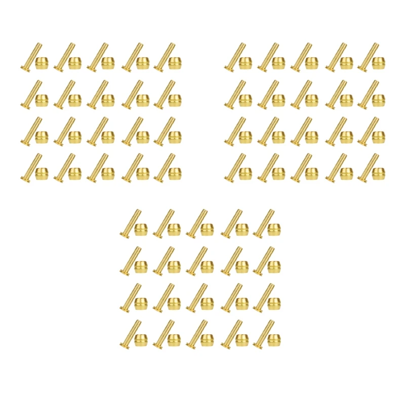 

60Pcs Bicycle Brake Olive Brass Connecting Insert Kit For Shimano BH59 Hydraulic Disc Brake Hose,4