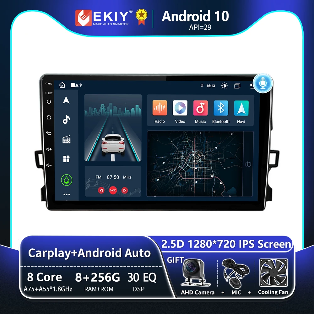 

EKIY T8 Car Radio For Toyota Auris E150 2006-2012 Android Auto Stereo Carplay Multimedia Video Player Navigation GPS No 2DIN DVD