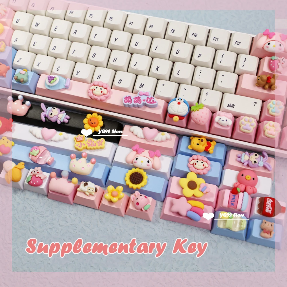 

Handmade Personality Custom Space Bar Caps Shift Backspace Enter Tab Supplement Combination Keycaps for DIY Mechanical Keyboard