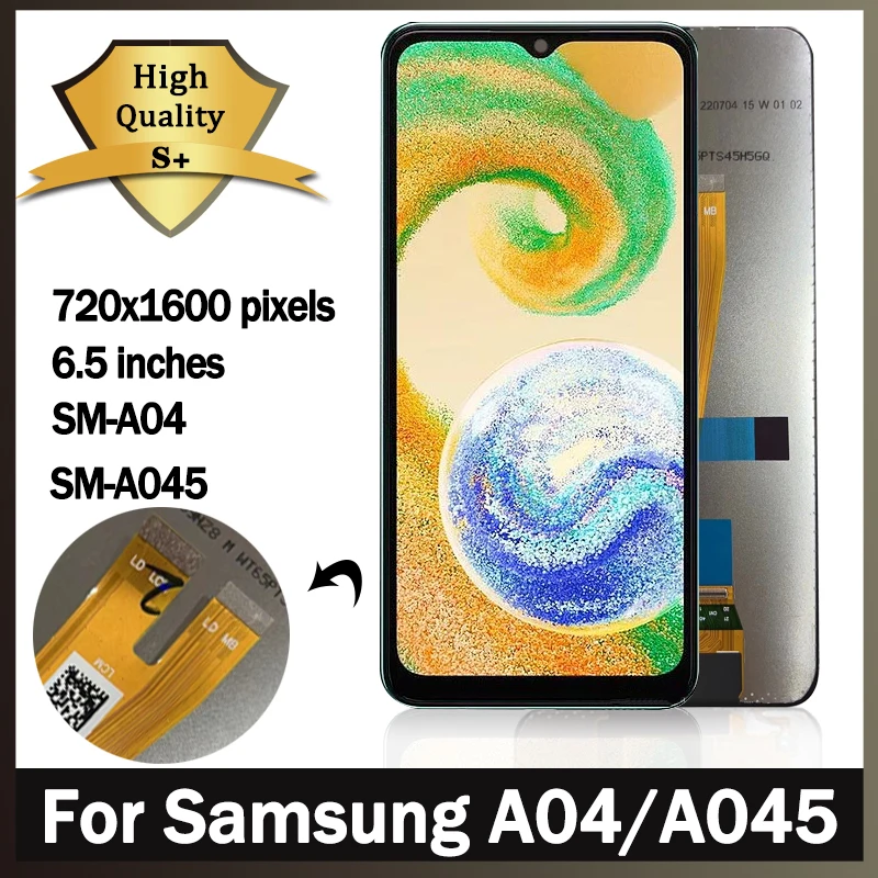 Оригинальный ЖК-дисплей 6,5 дюйма для Samsung Galaxy A04, сменный экран для Samsung A04, A045F, A045M, A045F/DS, ЖК-дисплей Оригинальный ЖК-дисплей 6,5 дюйма для Samsung Galaxy A04, сменный экран для Samsung A04, A045F, A045M, A045F/DS, ЖК-дисплей