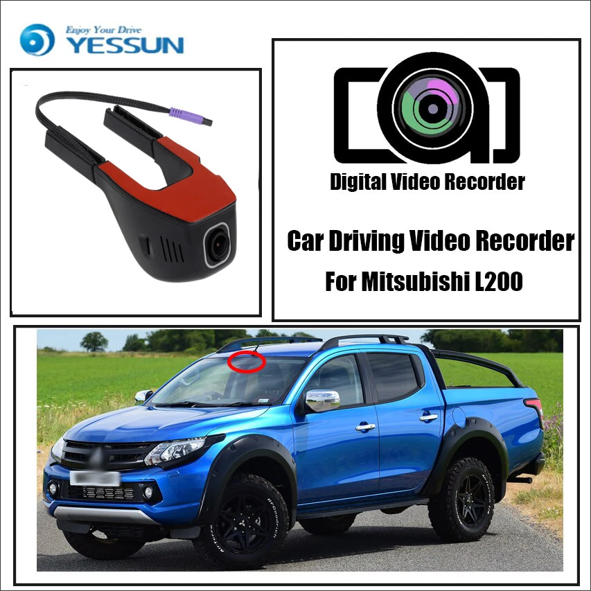 

YESSUN для Mitsubishi L200 Novatek 96658 FHD 1080P видеорегистратор ночного видения Автомобильный видеорегистратор Wifi DVR мини камера