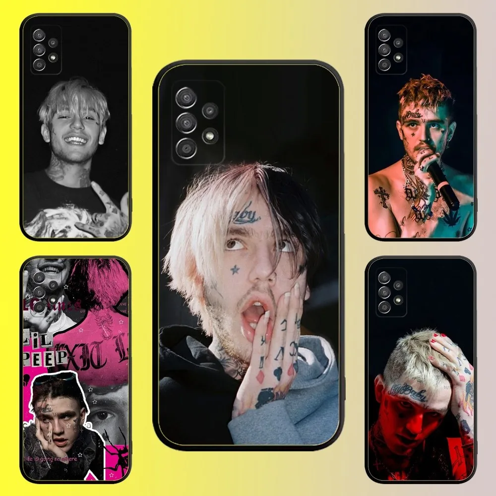 Rapper Lil Peep Phone Case For Samsung Galaxy A13 A21s A22 A31 A32 A52 A53 A71 A80 A91 Soft Black Shell