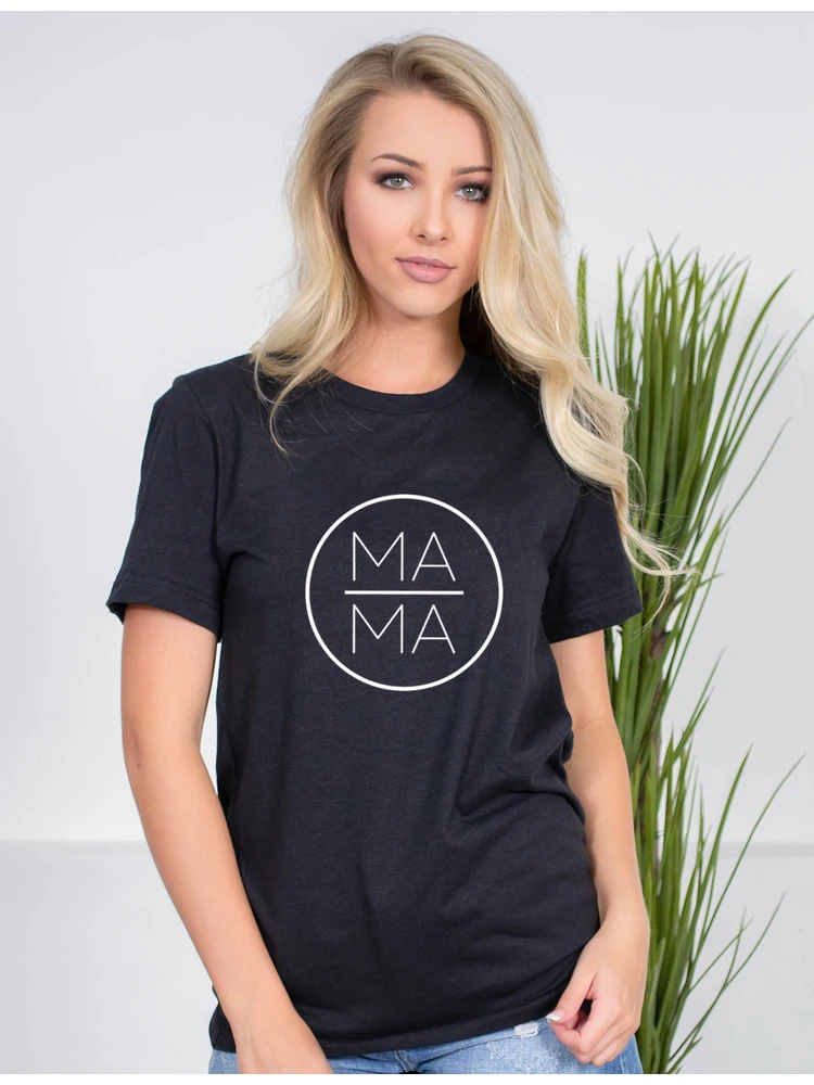 

Mama Circle Graphic Tees Harajuku T-shirt for Mom Life Short Sleeve Streetwear T Shirts Mother Gift Female Tops Camisetas Mujer