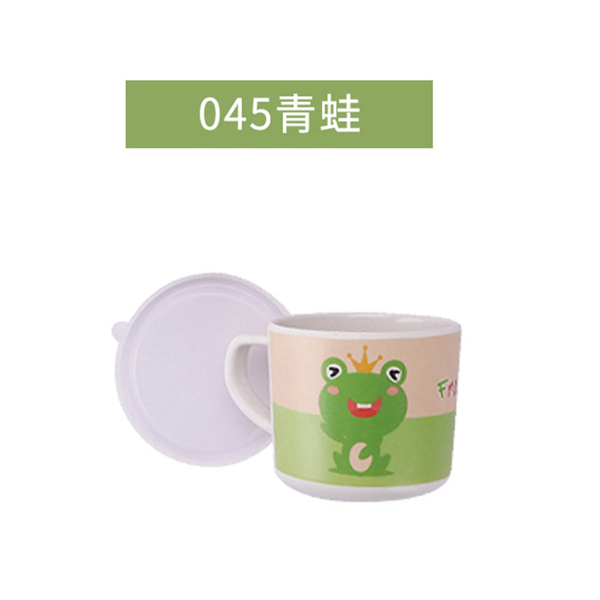 200mL Kawaii Cartoon Animals Bamboo Fiber Mugs Cup with Handgrip for Kids Baby Children enlarge