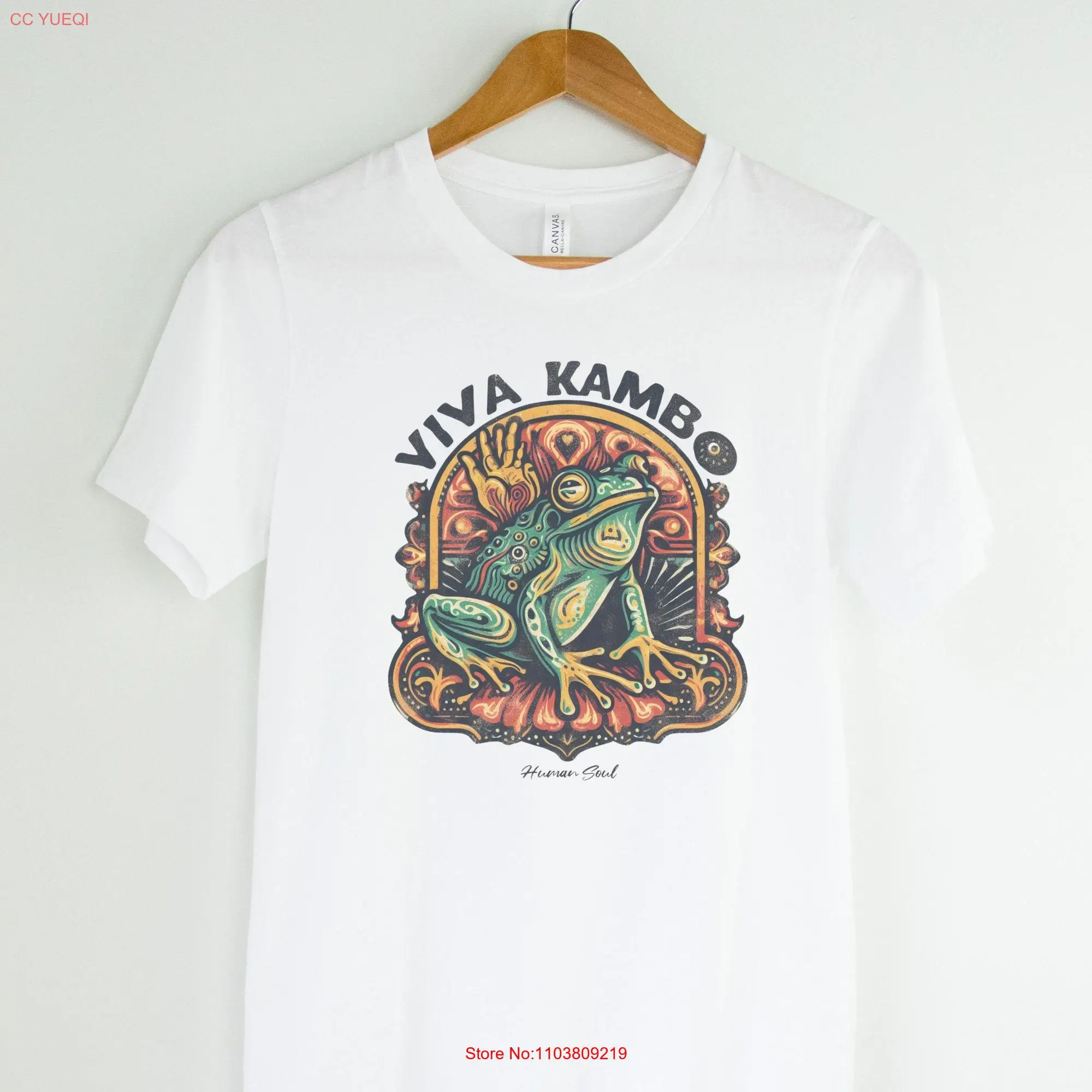 Футболка Kambo Frog с длинным или коротким рукавом для лечения растений