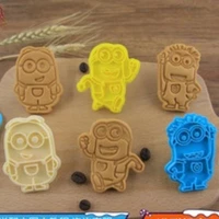 cartoon cookie mold 8 piece set 3d three dimensional pressing mold diy plastic cookie mold fondant baking tool gift with box