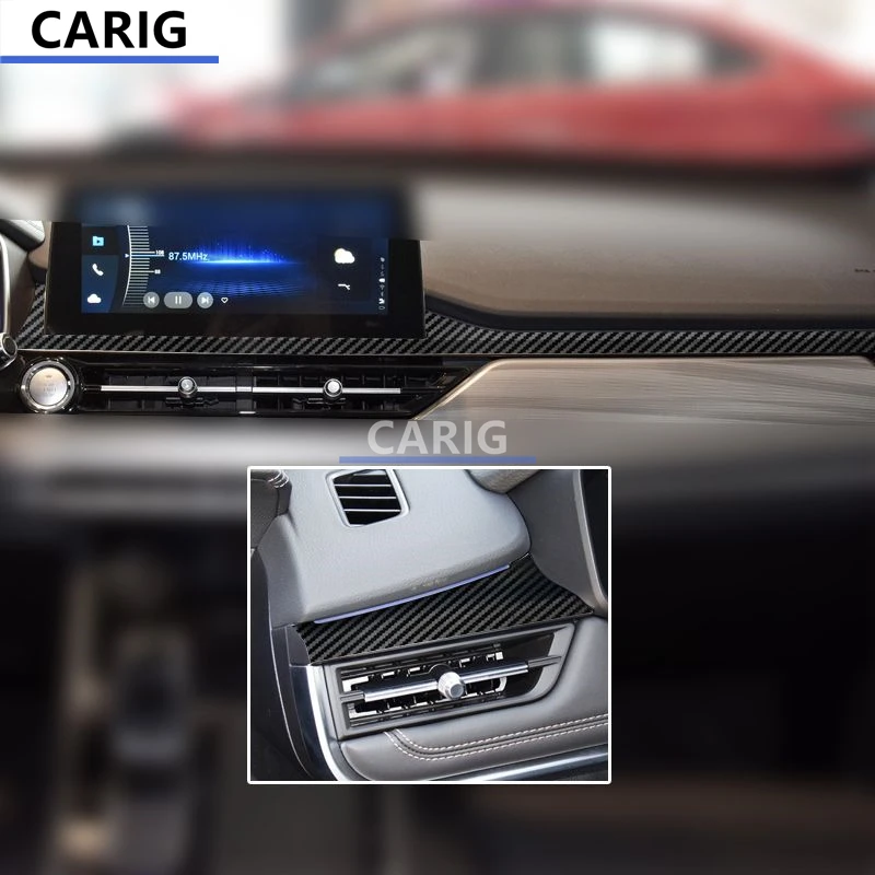 

Наклейка на панель для CHERY TIGGO 7/PRO 20-22, защитная пленка из углеродного волокна с узором, аксессуары для модификации интерьера