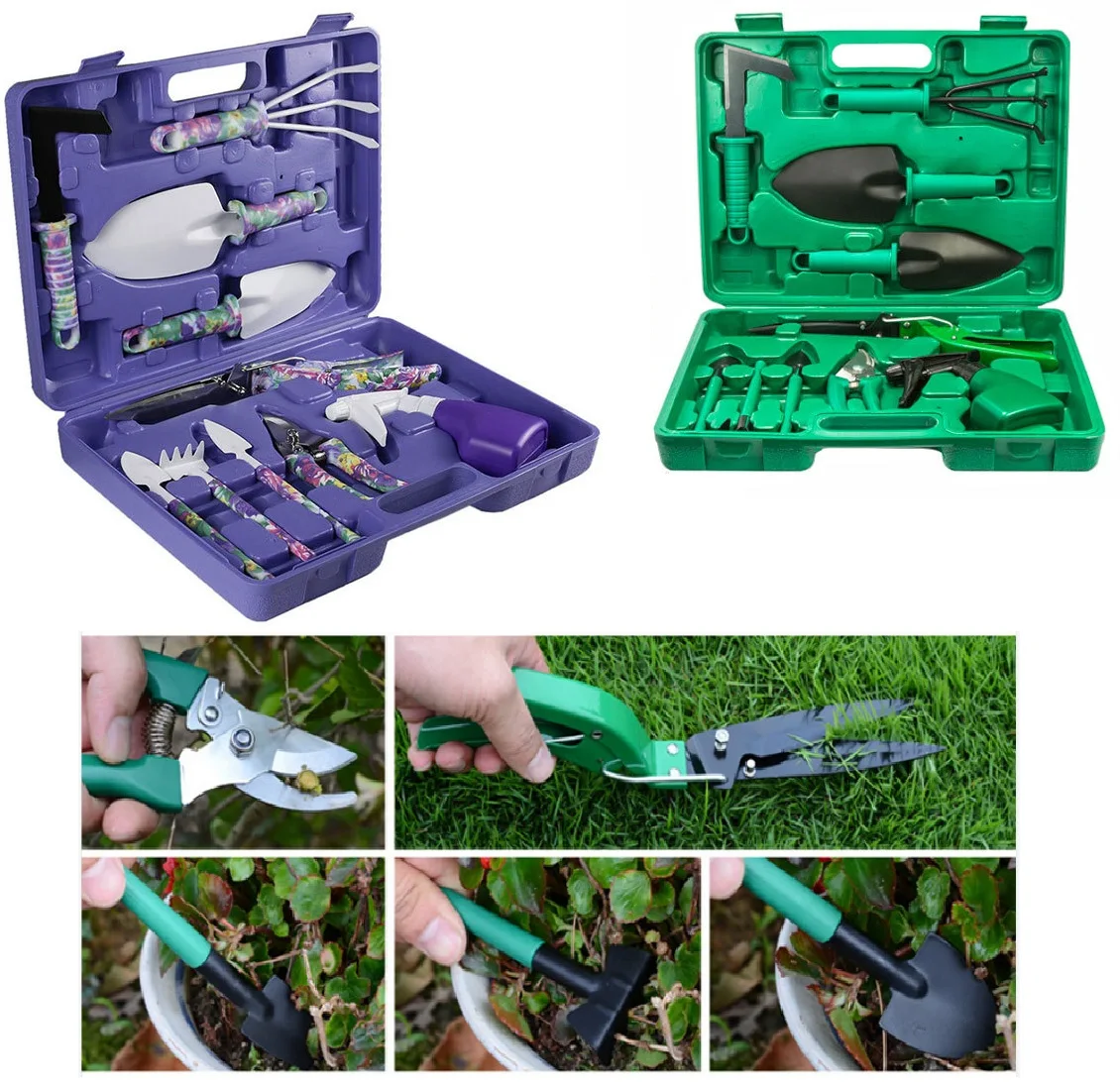 

Gardening Tools Box Set Shovel Rake Saw Watering Household Tool Pruning Planting Gardening Hardware Garden Plant Tools