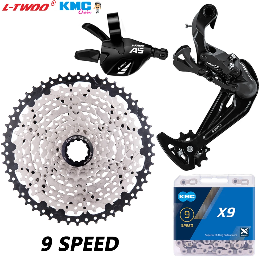 LTWOO MTB 9 speed Group Set 1X9 триггерный переключатель передач задний KMC X9 Chain S 36T 40T 42T 46T 50T HG