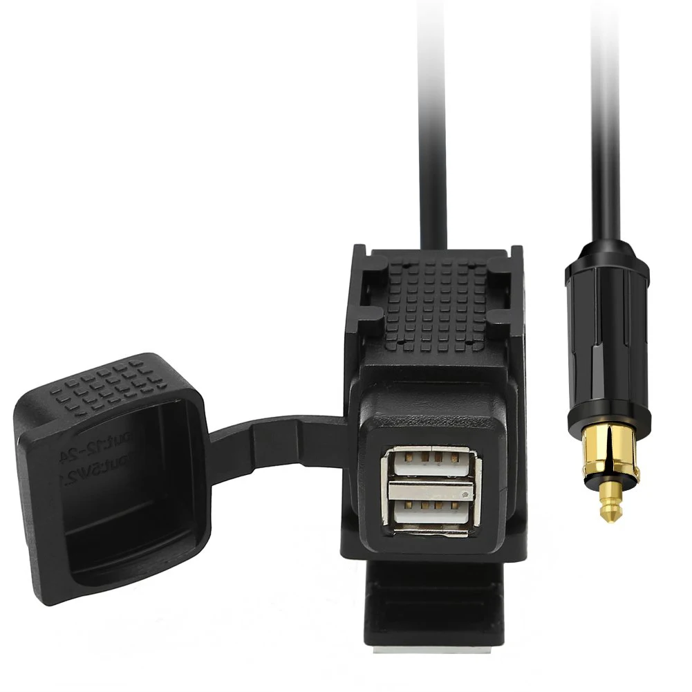 

For BMW Motorcycle Parts & Accessories Charger USB 1PCS/1PACK 8V-28V ABS Black Copper Brand New Easy To Install