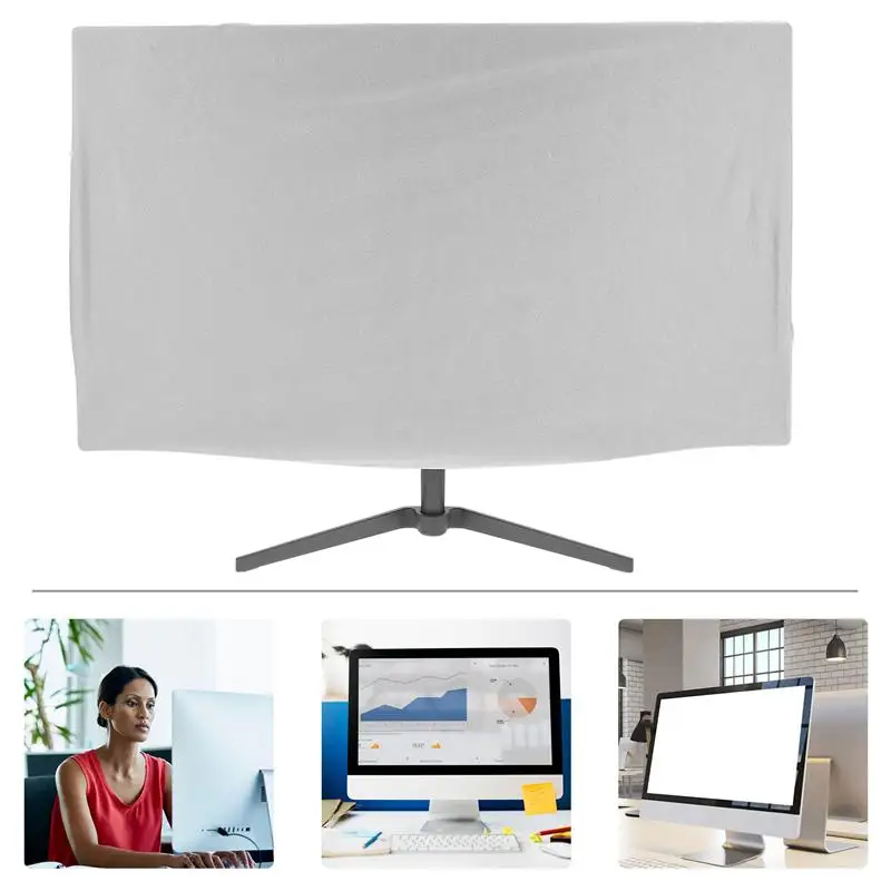 

Computer Monitor Dust Cover Monitor Screen Protector Stretchy Sleeve 27inch