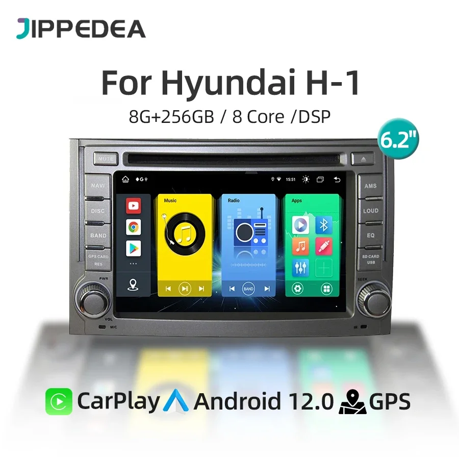 Автомагнитола на Android 13 CarPlay автомобильный мультимедийный плеер Vdeio GPS-навигация 4G