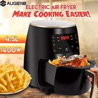augienb 4 5l intelligent deep fryer for home oil free air fryer toaster oven big capacity french fries machine digital air fryer
