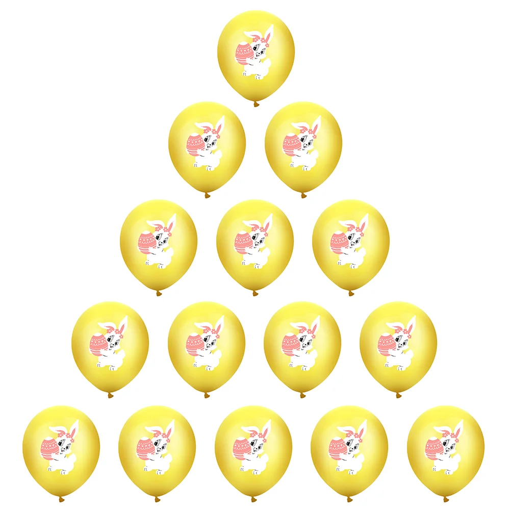 

20pcs Latex Balloons Cartoon Bunny Balloon Easter Theme Party Balloons Decor