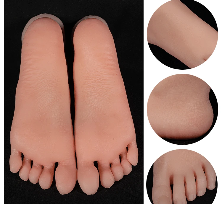 Силиконовая модель ног женская ногтей имитация мягкий манекен фетиш для