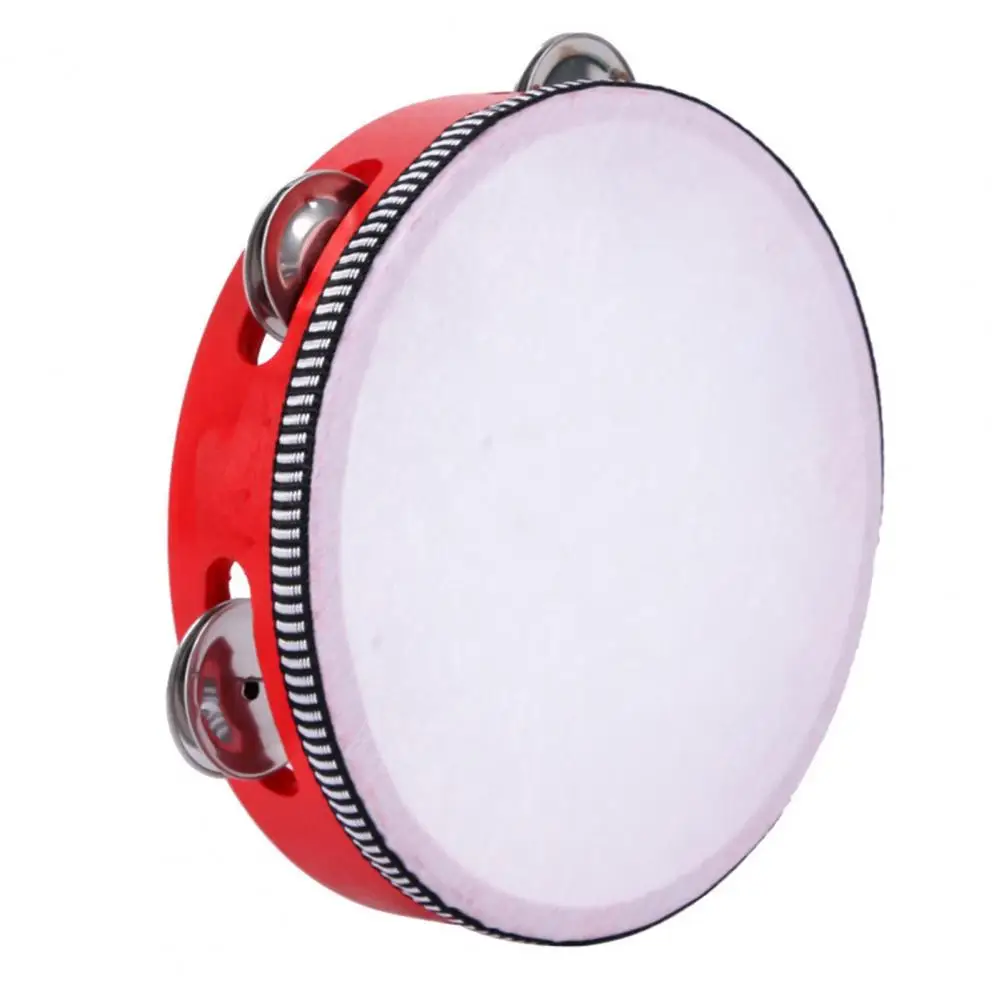 

Игрушечный бубен практичная красная цветная образовательная бубродница Тамбурин барабан круглая перкуссионная игрушка для детей