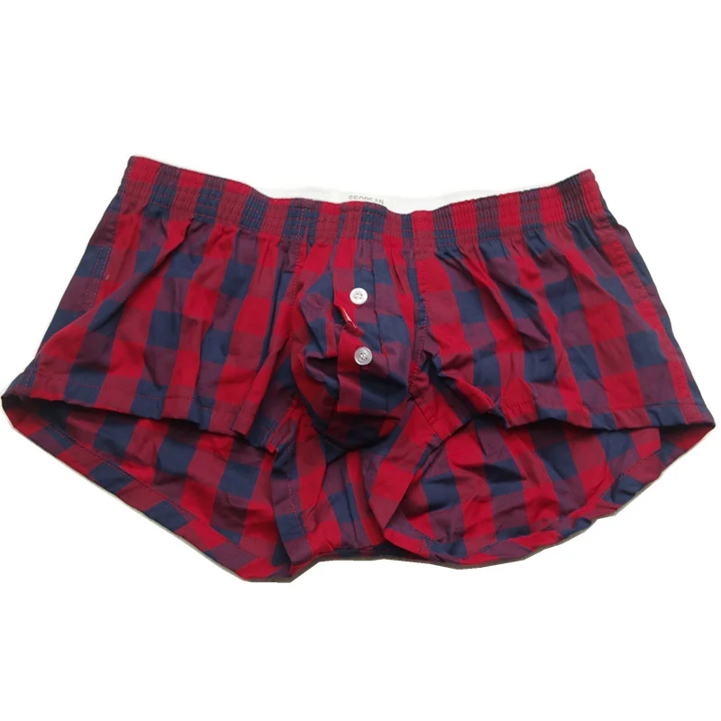 

3PC/LOT Underwear Men Boxertsorts ome Sort Plaid Cueca Masculina Men Boxer Sexy Underpants Ropa Interior ombre Boxer Para