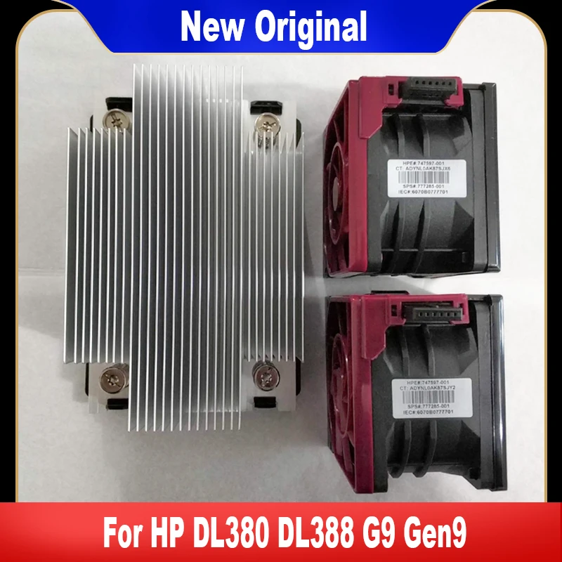 Новый оригинальный охлаждающий вентилятор для процессора HP DL380 DL388 G9 Gen9 747597 -001 777285